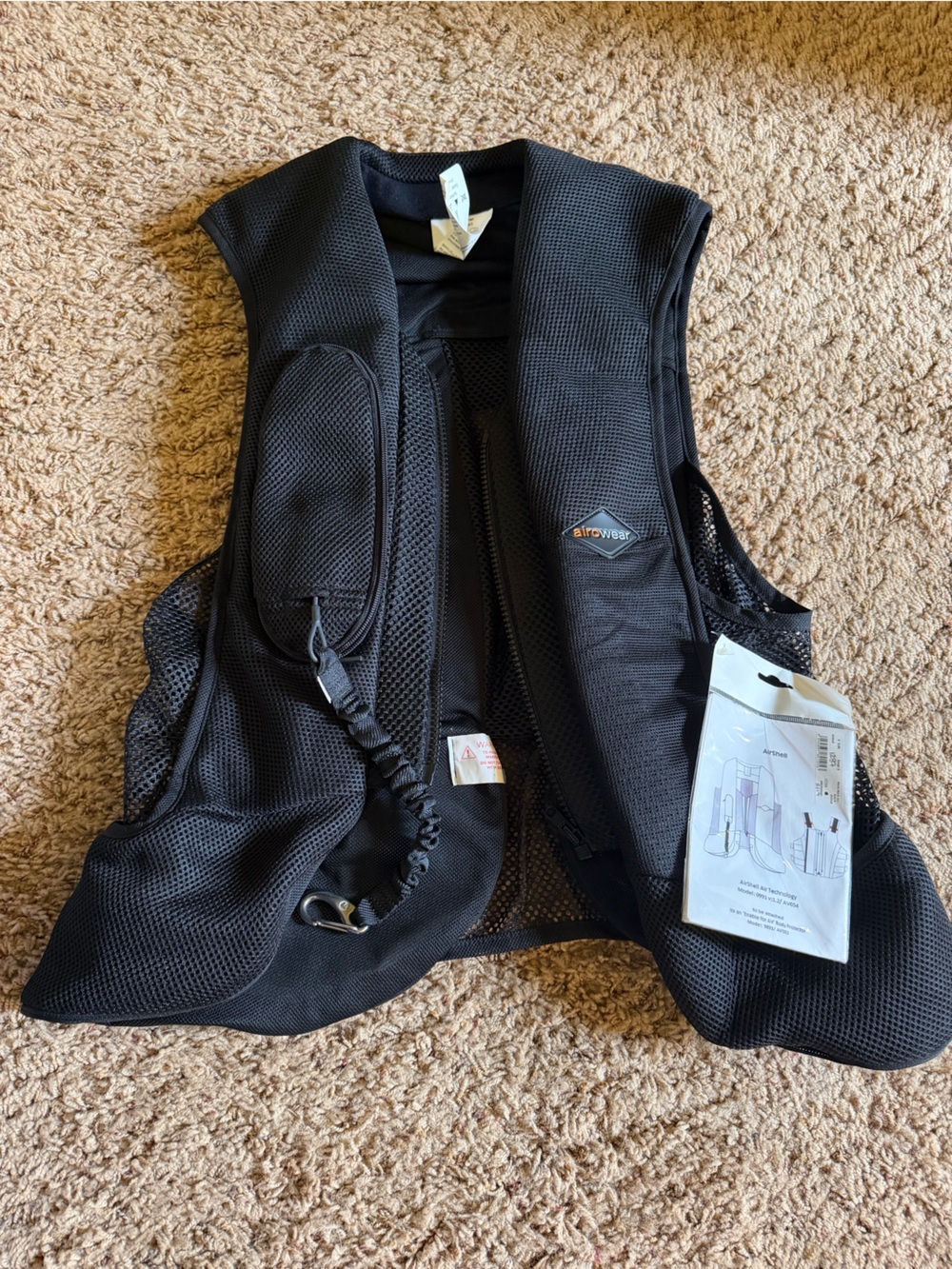 Airowear Airshell equestrian airbag vest size 3 NWT